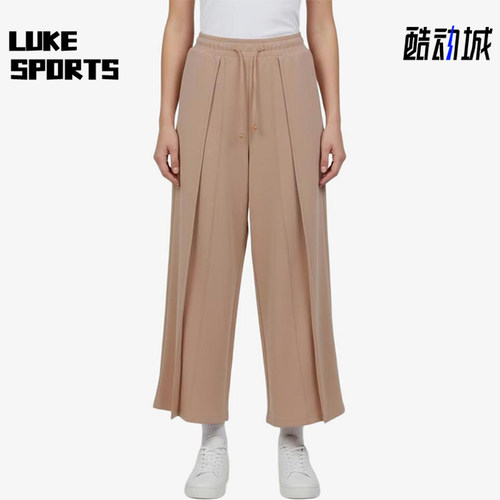 Adidas/阿迪达斯正品PLEAT系带中腰休闲裤女舒适休闲裤KU5379