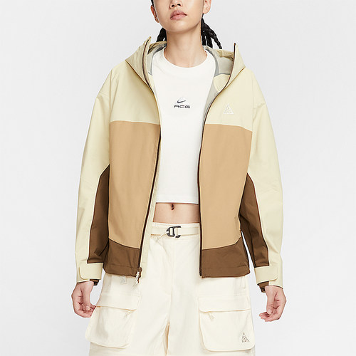 Nike/耐克正品Morpho女士连帽宽松拼接硬壳运动冲锋衣HJ0247-229