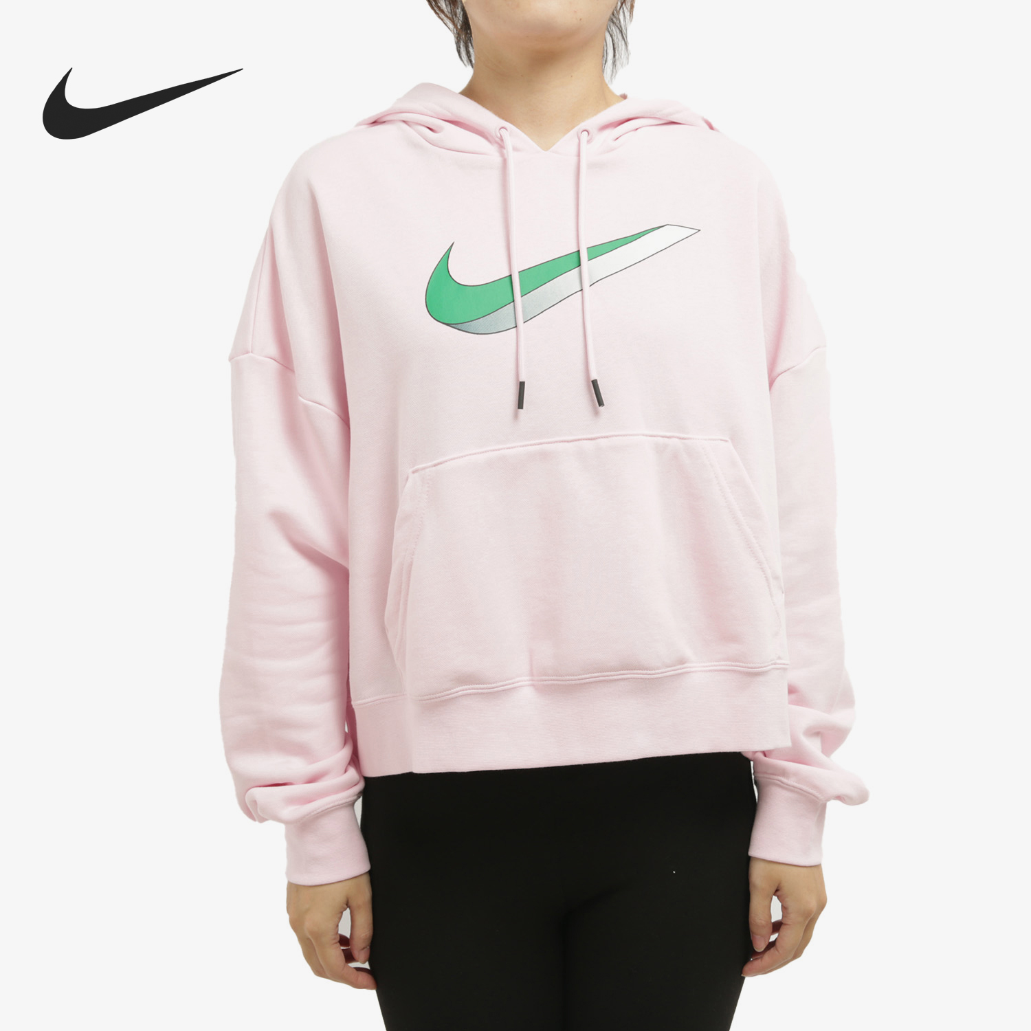 Nike/耐克正品秋季女士立体logo印花时尚套头卫衣CU5109-663
