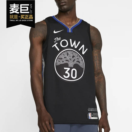 Nike/耐克正品当季新款勇士队库里 CE城市版SW男子运动球衣AV4638
