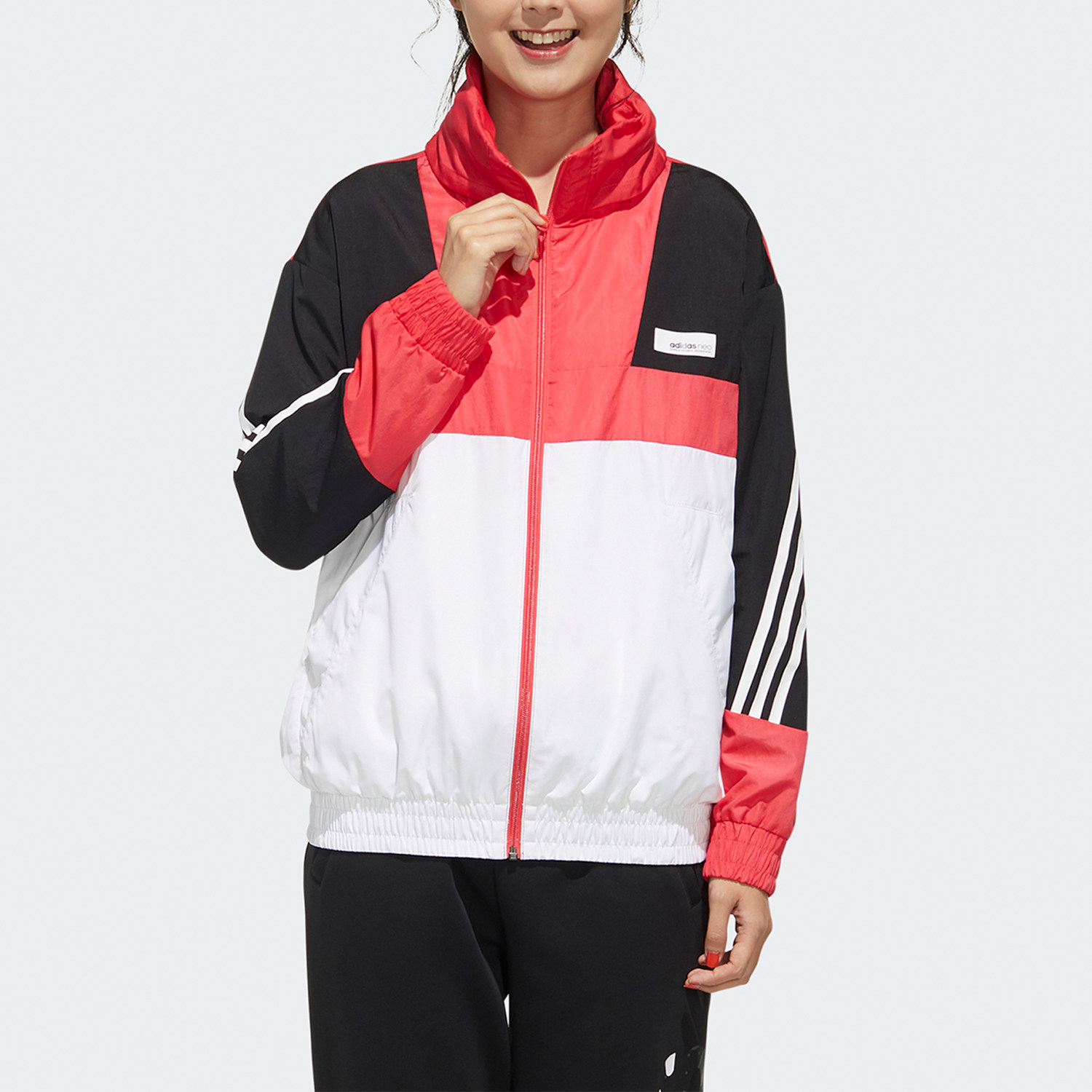 Adidas/阿迪达斯正品 NEO 当季新款新女子休闲运动夹克外套FU1069,运动服/休闲服装,运动茄克/外套,淘宝优惠券,粉丝福利购,淘宝优惠卷