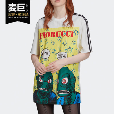 Adidas/阿迪达斯正品三叶草 GRAPHIC TEE 女子运动短袖T恤 FM1761