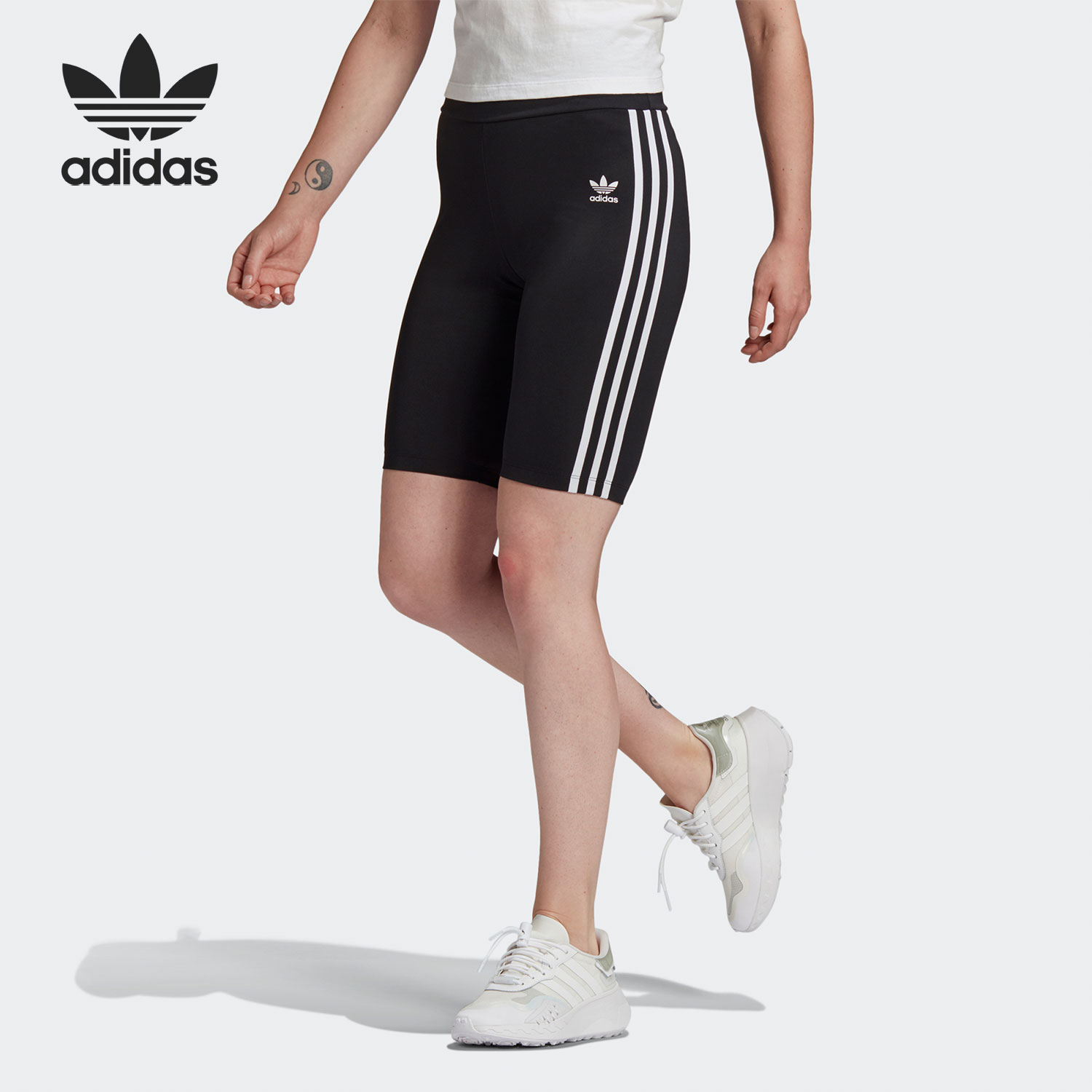 高腰紧身裤Adidas/阿迪达斯弹力