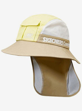Skechers/斯凯奇正品夏季款儿童透气印花软帽檐遮阳帽P224K061