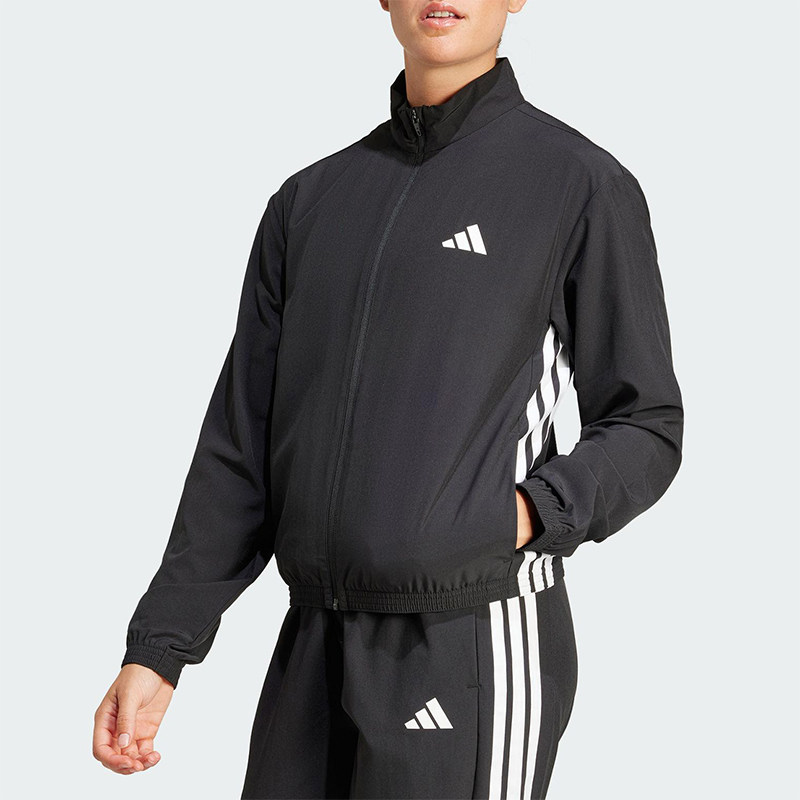 Adidas/阿迪达斯正品25新款女士经典梭织训练运动跑步外套JD6539