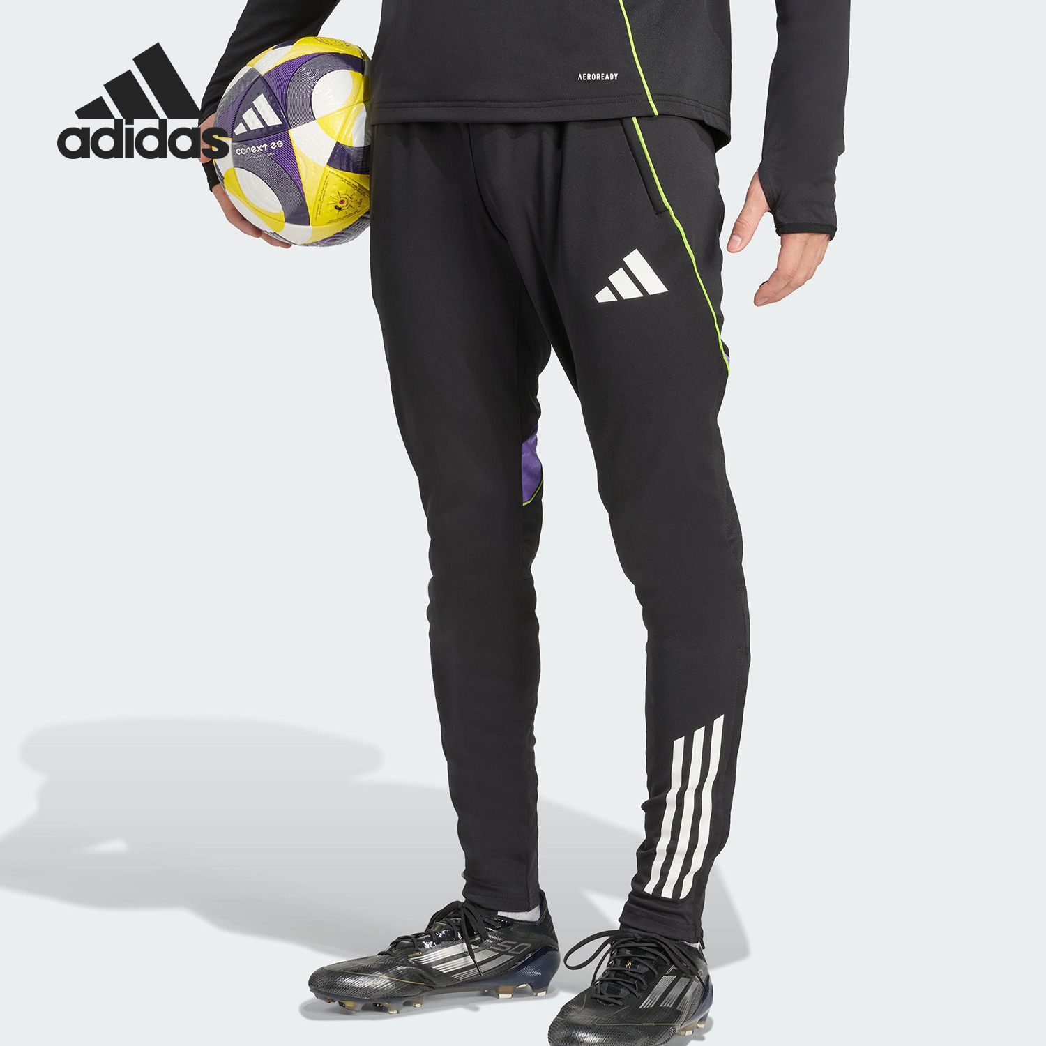 Adidas/阿迪达斯正品TIRO25C TR PNT男士修身足球长裤JW4356