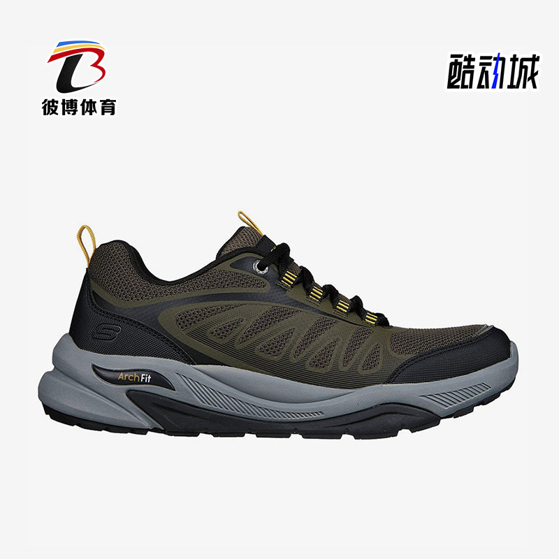 Skechers/斯凯奇正品冬季男士透气低帮耐磨户外登山运动鞋