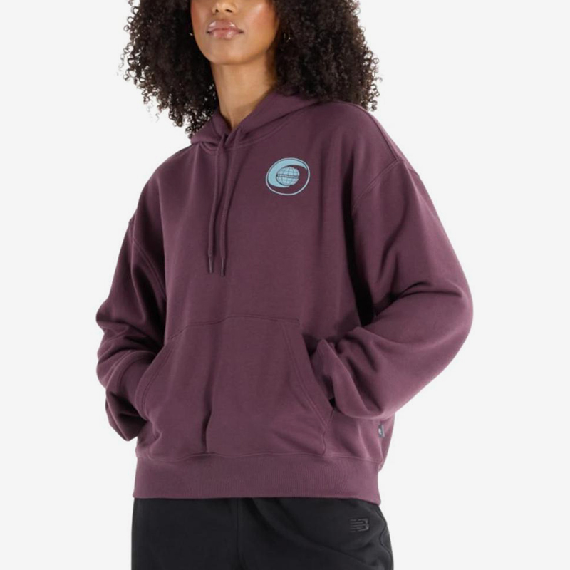 UA/安德玛正品2025新款女子经典美式复古连帽套头卫衣WT43557-PLN