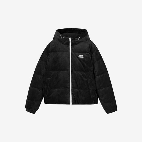 Skechers/斯凯奇正品冬季新款女子保暖运动双面穿连帽羽绒服