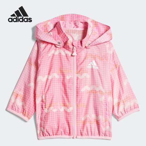 Adidas/阿迪达斯正品当季新款小童休闲外出运动夹克外套 GP0356