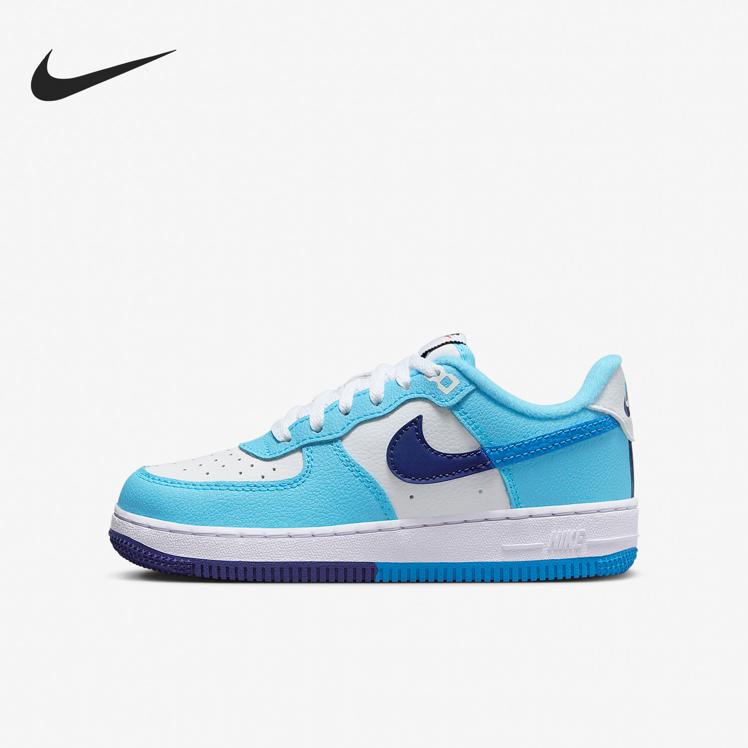 Nike/耐克正品AIR FORCE 1 GS大童女子运动板鞋DX2164-100