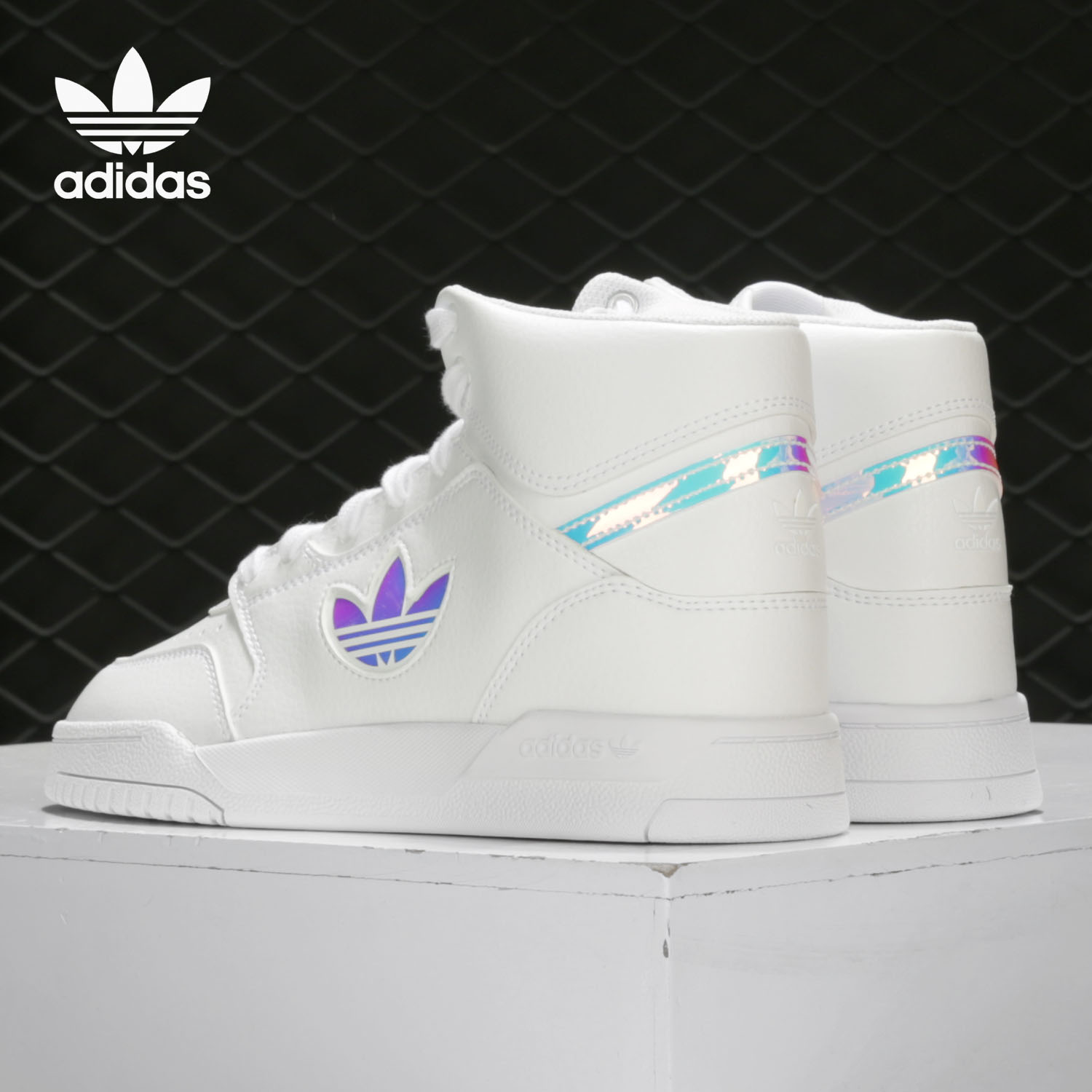 车缝线系带板鞋Adidas阿迪达板鞋