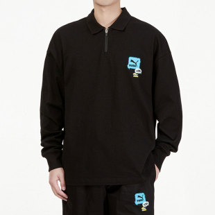 POLO衫 新款 男子宽松长袖 套头上衣536075 彪马正品 Puma 当季