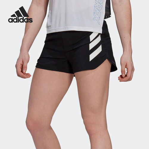 Adidas阿迪达斯正品字母印花女休闲轻便舒适日常出行短裤HA7545