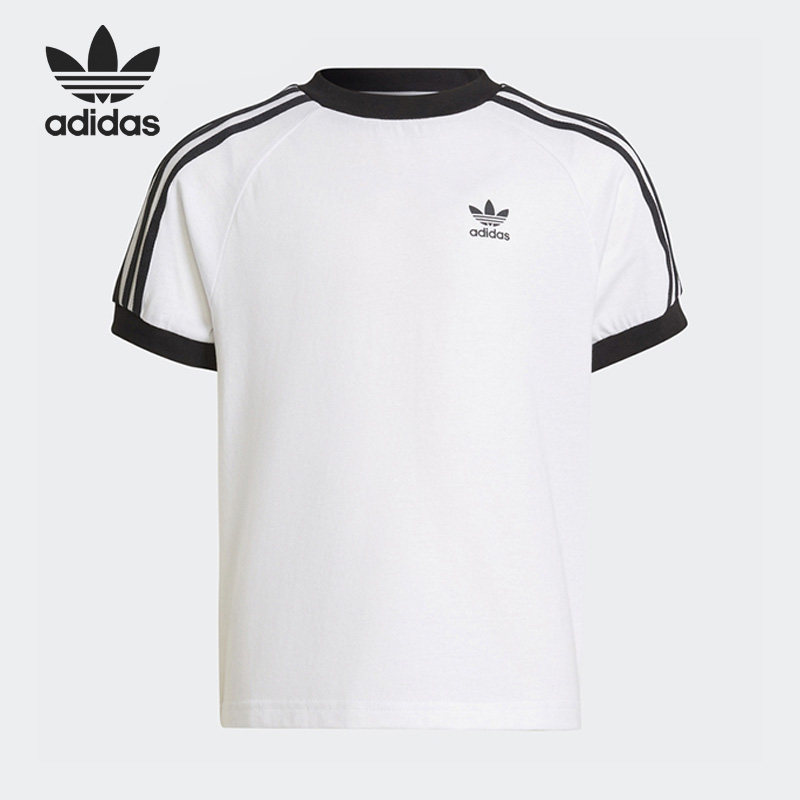 Adidas/阿迪达斯正品三叶草新款小童运动透气短袖T恤HK2912