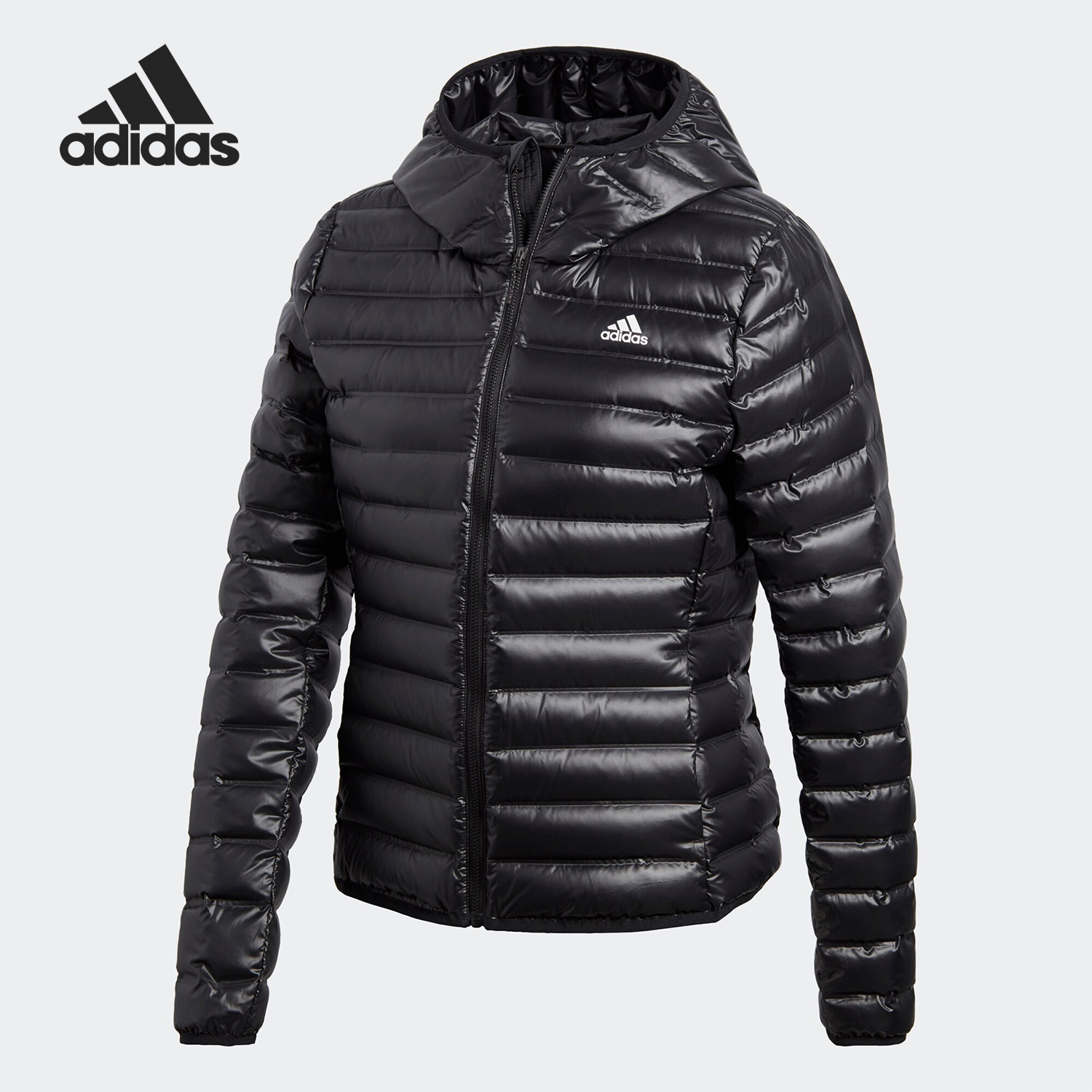 Adidas/阿迪达斯正品当季新款女子休闲连帽轻薄运动羽绒服BQ1973