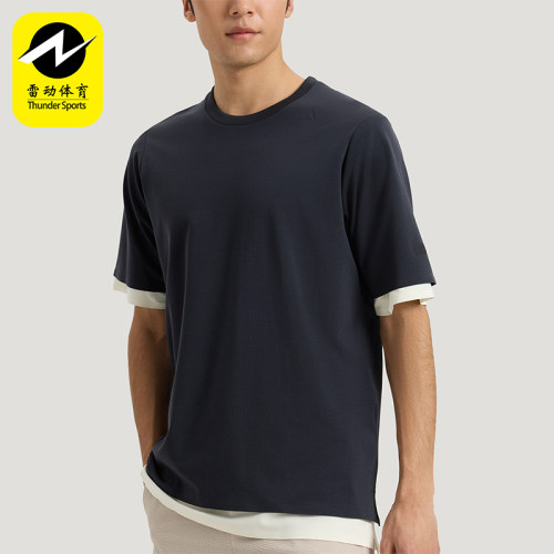 Adidas/阿迪达斯正品COTTON T-SHIRT男士简约日常短袖T恤KG0823