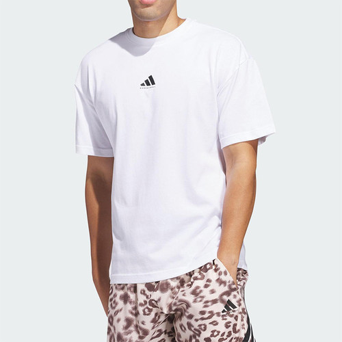 Adidas/阿迪达斯正品新款男士透气宽松篮球经典运动短袖JN7115