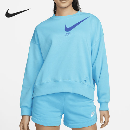 Nike/耐克正品2023新款女子圆领透气运动套头卫衣DV8019-416