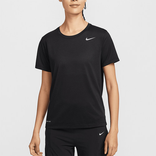 Nike/耐克正品2025新款女士针织运动圆领经典透气短袖IB8899-010