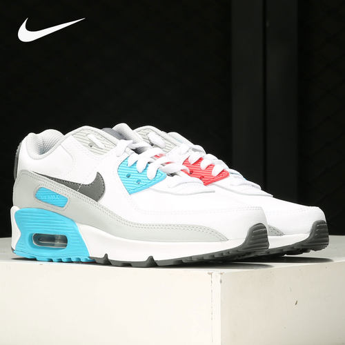 Nike/耐克正品AIR MAX 90 大童耐磨缓震休闲气垫跑步鞋CD6864-108