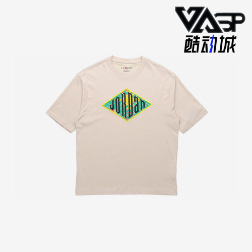 Nike/耐克正品JORDANSportDNA新款男燕麦色经典短袖T恤CN3114-140