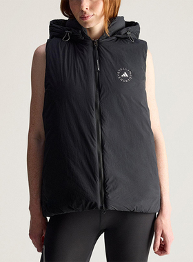 Adidas/阿迪达斯正品SMCPADEDVEST新款女经典黑色马甲棉服JW2038