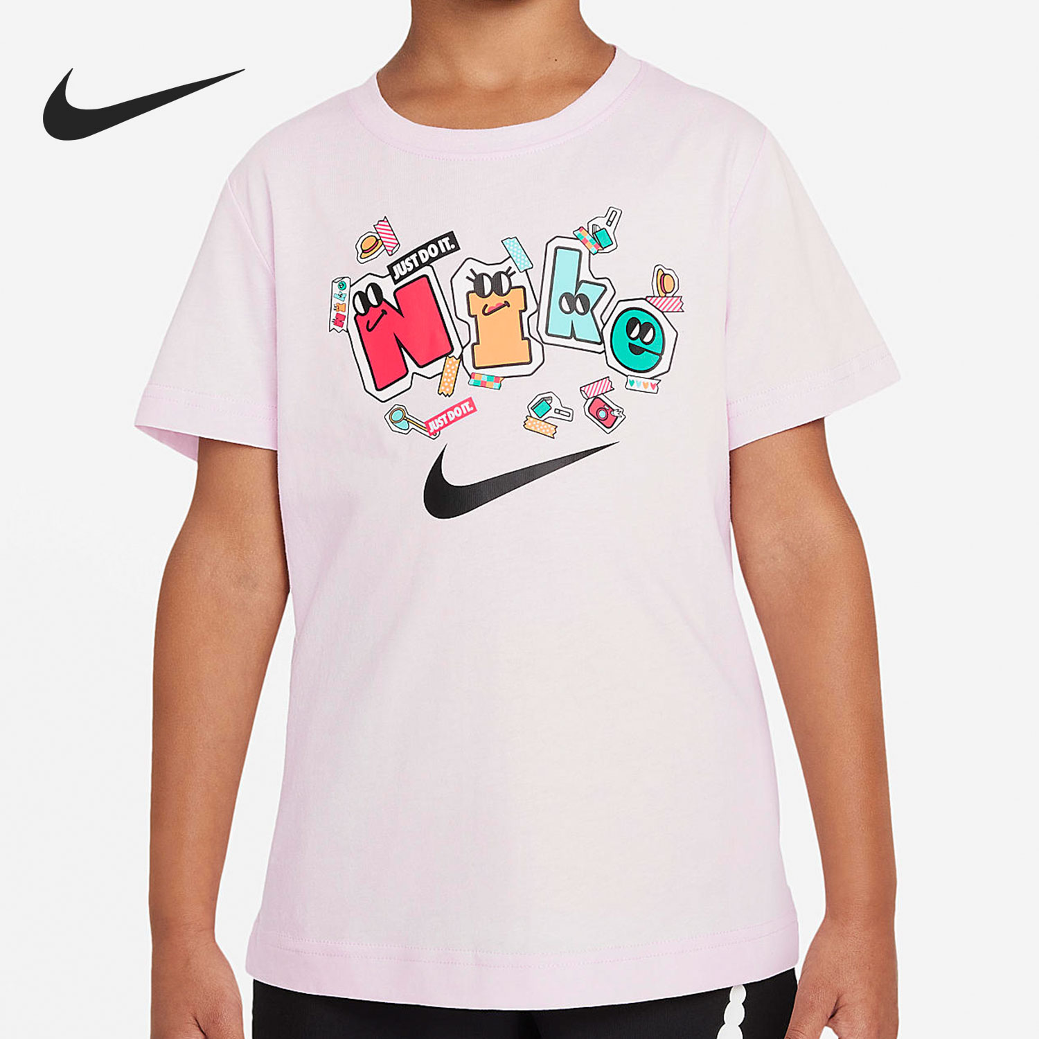 Nike/耐克正品 夏季新款小童休闲运动圆领短袖DO5974-663