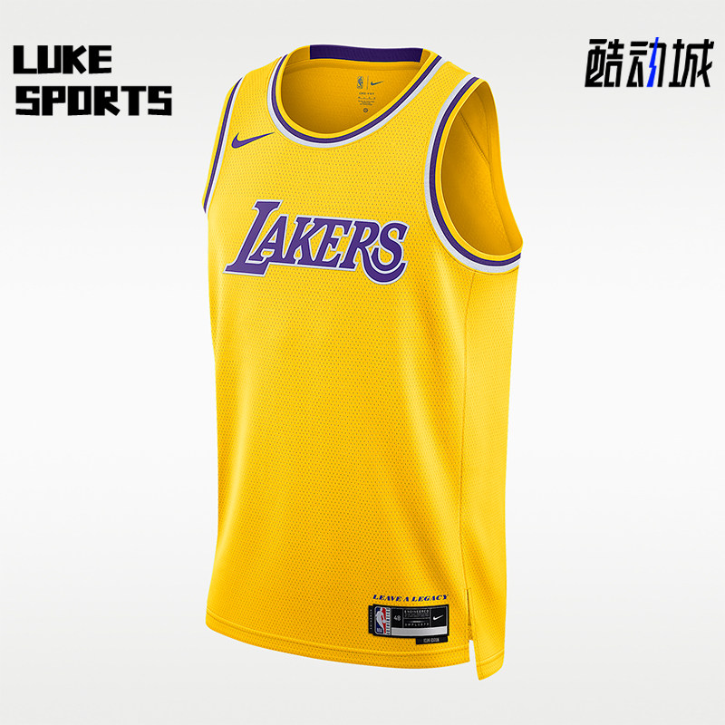 Nike/耐克正品NBASwingman新款男黄紫色经典篮球背心DN2140-728