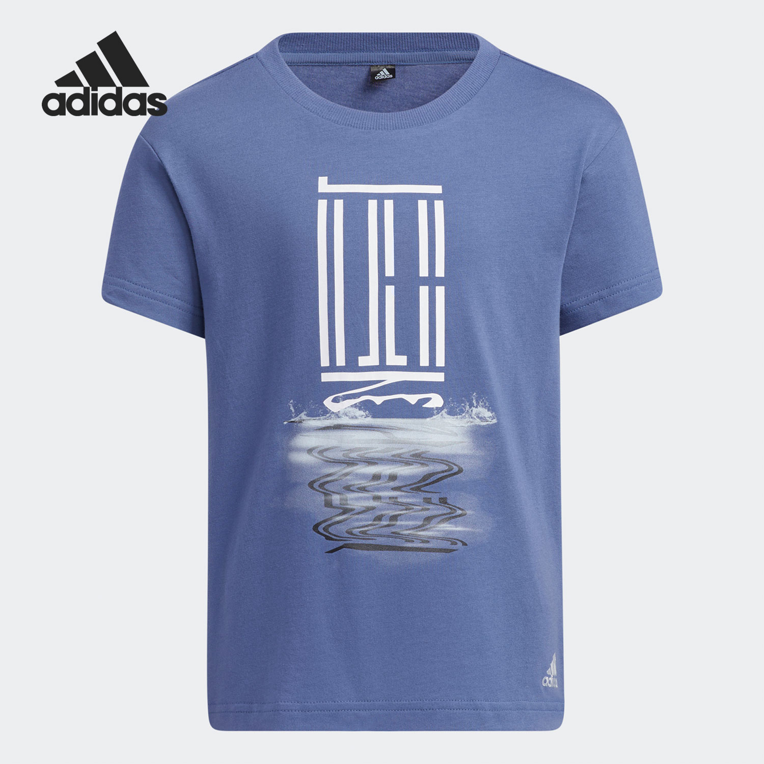 Adidas/阿迪达斯正品当季新款儿童宽松舒适休闲运动T恤GP0500