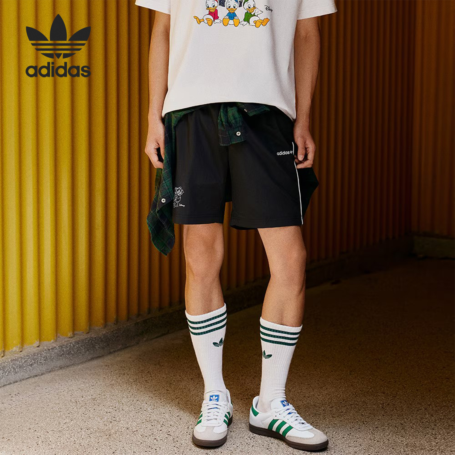 Adidas/阿迪达斯正品三叶草男士运动透气宽松短裤JP1415