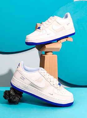 Nike/耐克正品Air Force 1女子GS大童运动低帮板鞋FB1844-111