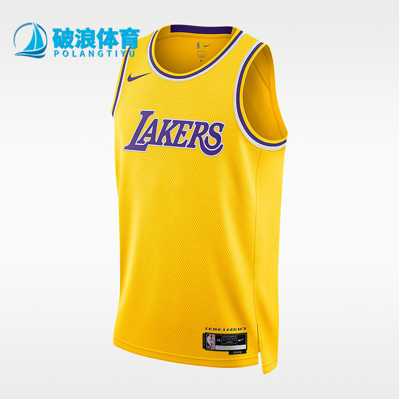 Nike/耐克正品NBASwingman新款男黄紫色经典篮球背心DN2140-728