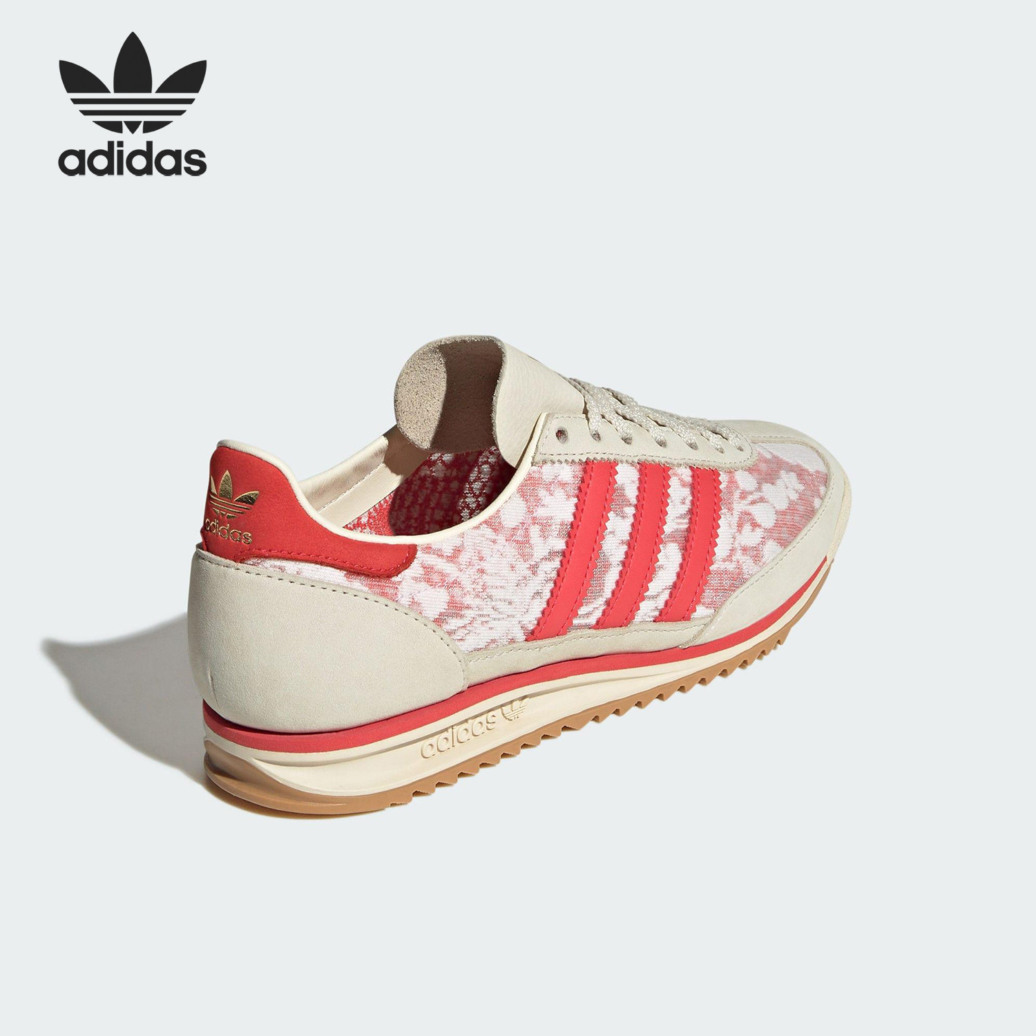 Adidas/阿迪达斯正品三叶草女士运动日常蕾丝镂空休闲鞋JS1311