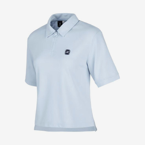 Skechers/斯凯奇正品夏季新款女士休闲透气翻领短款POLO衫