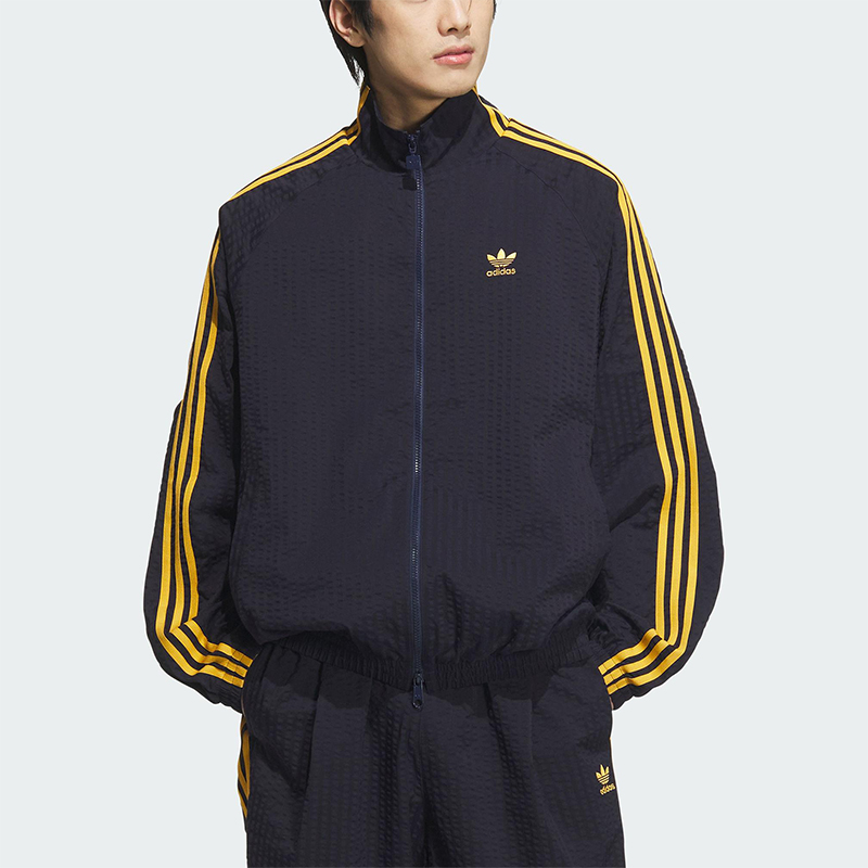 Adidas/阿迪达斯正品三叶草男士运动经典复古拉链夹克外套KC2606
