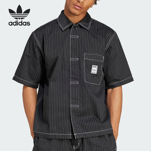 Adidas/阿迪达斯正品三叶草男士运动休闲宽松翻领短袖JP4481