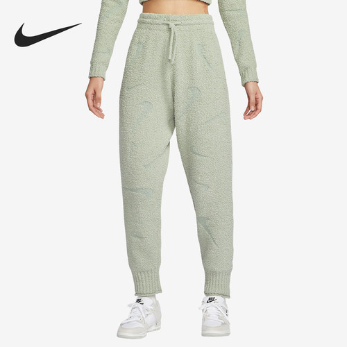 Nike/耐克正品2024新款女士亲肤系带保暖针织长裤FZ1704-370