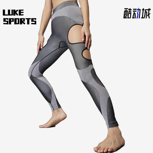 Adidas/阿迪达斯正品镂空设计紧身运动长裤新款经典紧身裤IB1265