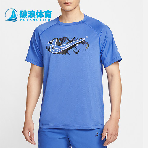 Nike/耐克正品Dri-FIT男士耐穿透气图案训练运动短袖HV0429-411