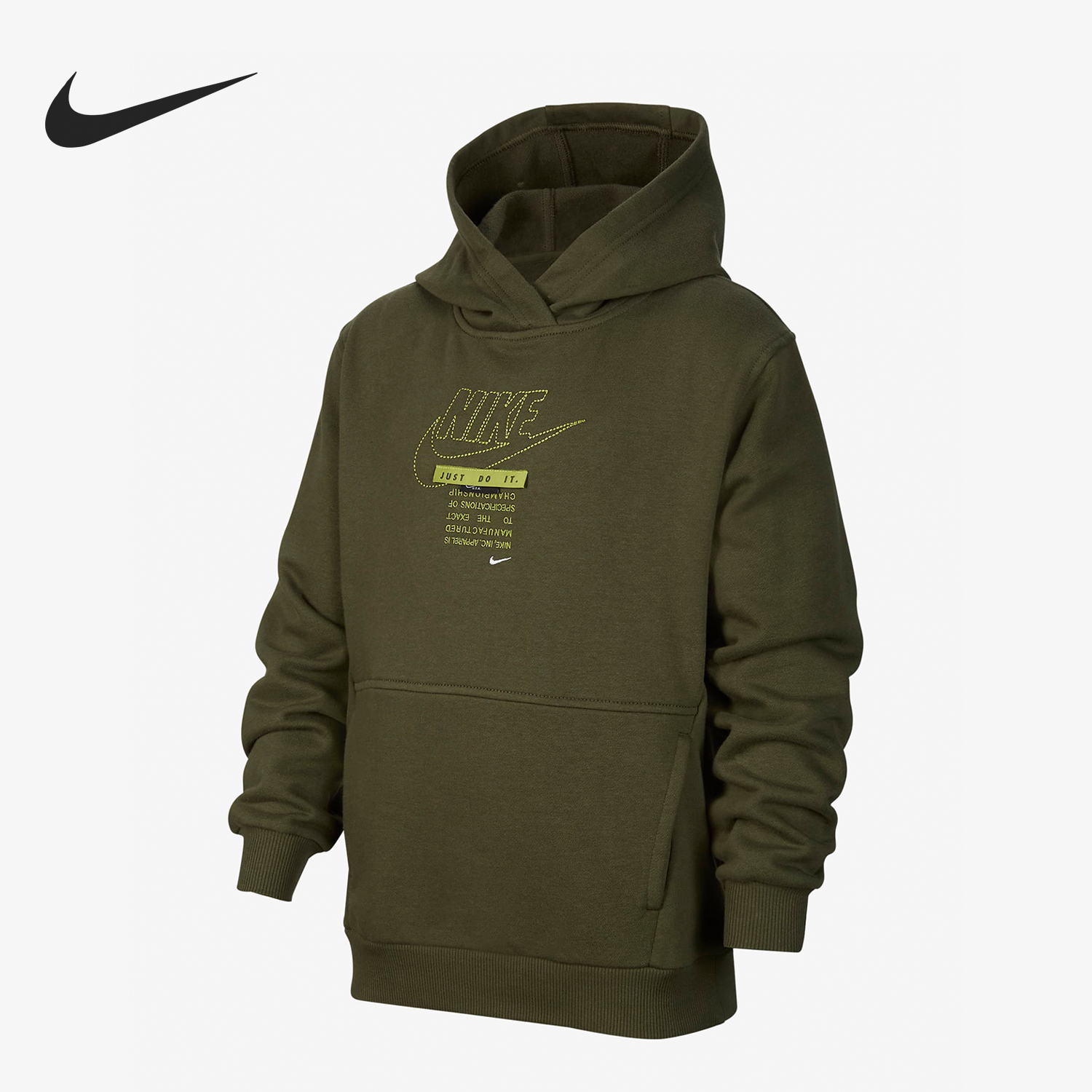 Nike/耐克正品春季儿童印花宽松休闲运动长袖卫衣FN9100-325