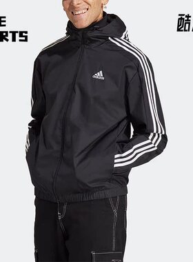 Adidas/阿迪达斯正品M 3S WB RIPSTOP男子连帽夹克外套IB0384