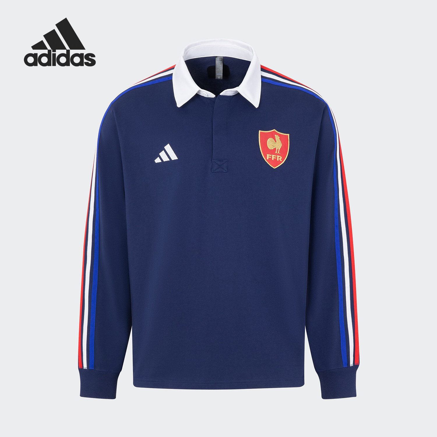 Adidas/阿迪达斯官方正品2026春季款男士套头翻领运动卫衣JP0364