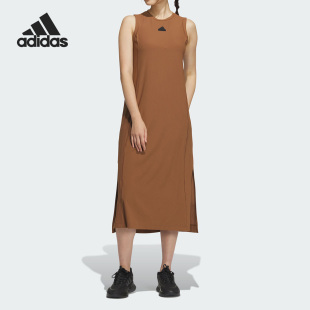 夏季 新款 阿迪达斯官方正品 Adidas 女子运动休闲透气连衣裙IW9807