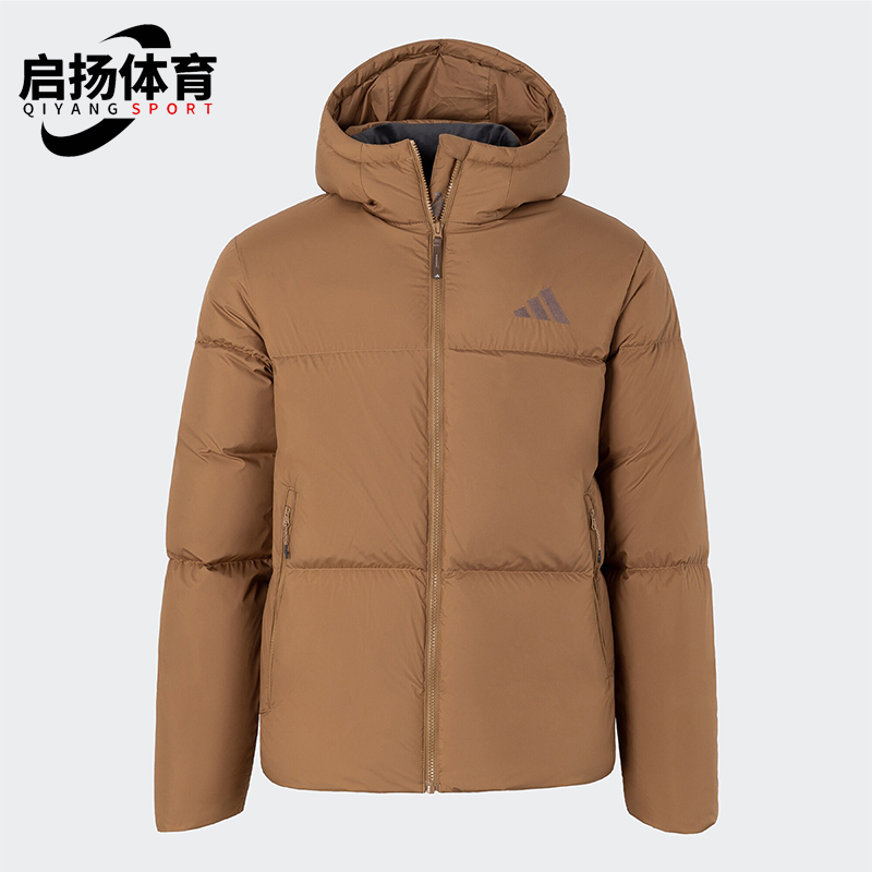 阿迪达斯男士复古轻薄保暖羽绒服