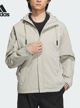 Adidas/阿迪达斯男士连帽休闲运动夹克外套IX4289