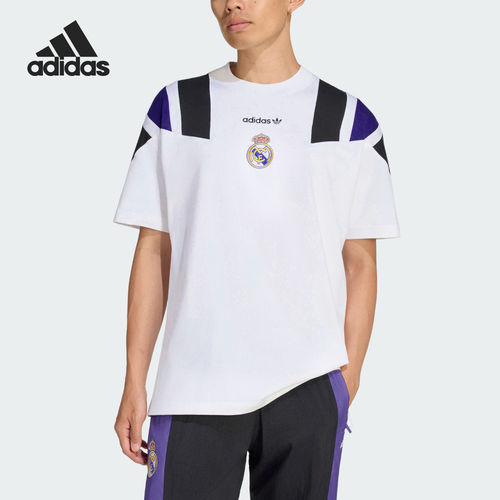 Adidas/阿迪达斯官方正品REAL EQT TEE男士透气足球短袖T恤KG2988