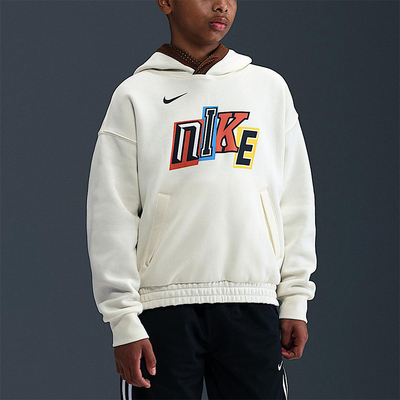 Nike/耐克正品2025秋季款GS女子大童日常连帽套头卫衣IO7909-047