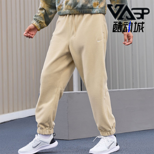 HQ4877 Nike 女士刺绣摇粒绒保暖束脚长裤 新款 783 耐克正品