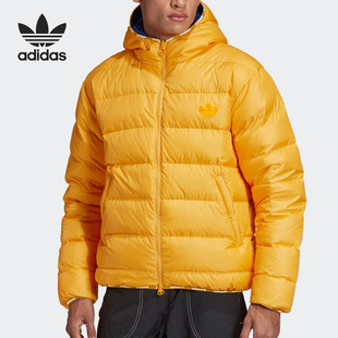 GF7122 三叶草男子保暖运动双面羽绒服 Adidas 阿迪达斯官方正品